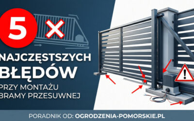 5 najczęstszych błędów przy montażu bramy przesuwnej – jak ich uniknąć?